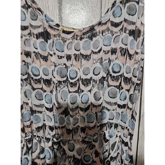 Show Me Your Mumu Dress Womens M Peacock Hi-Low Fairycore Whimsical Sheer New - Picture 2 of 9
